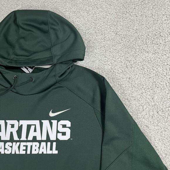 Michigan State Spartans Hoodie Mens Large Nike Elite Sweatshirt Team Issued - Picture 8 of 14